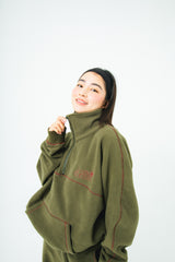 Half zip fleece setup