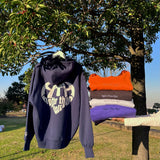 心臟徽標連帽衫