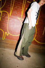 DEFORMATION LINE NYLON PANTS