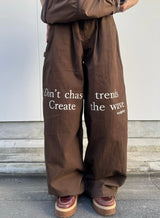 WB wide duck pants