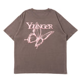 Foil pigment butterfly logo ss tee