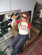 numbering raglan tee