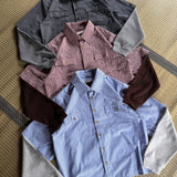 华夫格对接检查西式衬衫