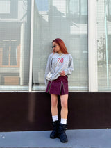 HTH×Dickies Zip mini skirt