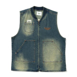 三葉草徽標牛仔布背心