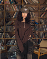 7 button waffle henry tee