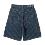 BU STRIPE DENIM SHORTS