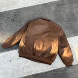 Tagging Logo Vintage Leather Jacket