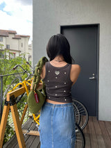 random heart tank top