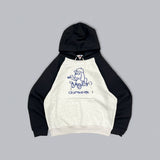 Hand drawing ruler raglan hoodie