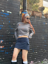 All over pattern long tee