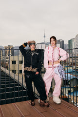 90 Logo Glitter Light Sweat Pants 【9090girl】