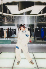 9090×tamagotchi 9090徽標拉鍊連帽衫