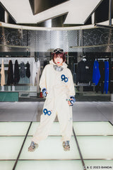 9090×tamagotchi 9090徽標拉鍊連帽衫