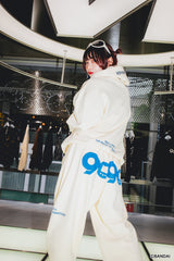 9090×tamagotchi 9090徽標拉鍊連帽衫