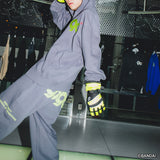 9090×tamagotchi 9090徽標拉鍊連帽衫