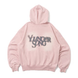 over dye universal logo zip hoodie