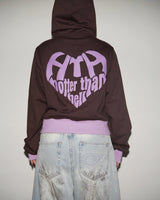 BICOLOR HEART LOGO HOODIE