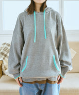 Color scheme knit hoody