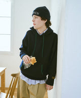 Color scheme knit hoody