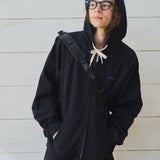 スモールロゴジップフーディセットアップ