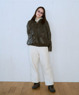 フェイクレザーブルゾン