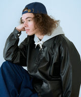 フェイクレザーブルゾン