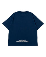 90 Logo Tee(Blue×White)
