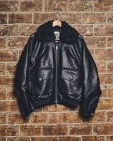 Western faux leather work jacket