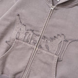 BLESSS U Pigment Zip Hoodie