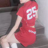 HTH × codegraphy half zip numbering Tee