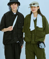 Nylon multi-pocket gimmick shirt setup