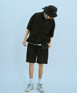 Nylon multi-pocket gimmick shirt setup