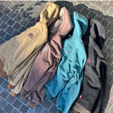 國王徽標復古連帽工作夾克