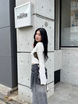 heart switch long tee