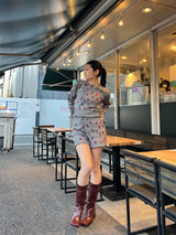 【jouetie×HTH】フリルフラワーニットパンツ