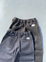 Rigid over tuck buggy denim