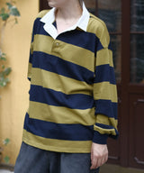 Nylon-Collar Rugby Shirt