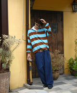Nylon-Collar Rugby Shirt