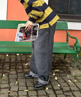 Two-Tuck Wide Denim