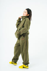 Half zip fleece setup