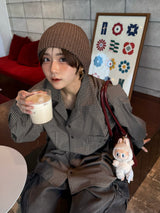 WB loose check shirt