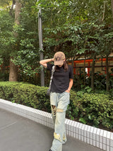 Distressed Baggy Denim