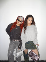 Random Heart Waffle Long Tee