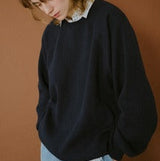 クラシックソフトラグランニット