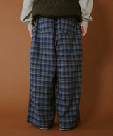 ストレートチェックパンツ