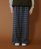 ストレートチェックパンツ