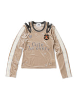 VARSITY VELOUR TOP