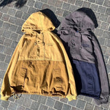 twill hoodie jacket