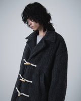 Double Breasted Wool Shaggy Duffle Coat